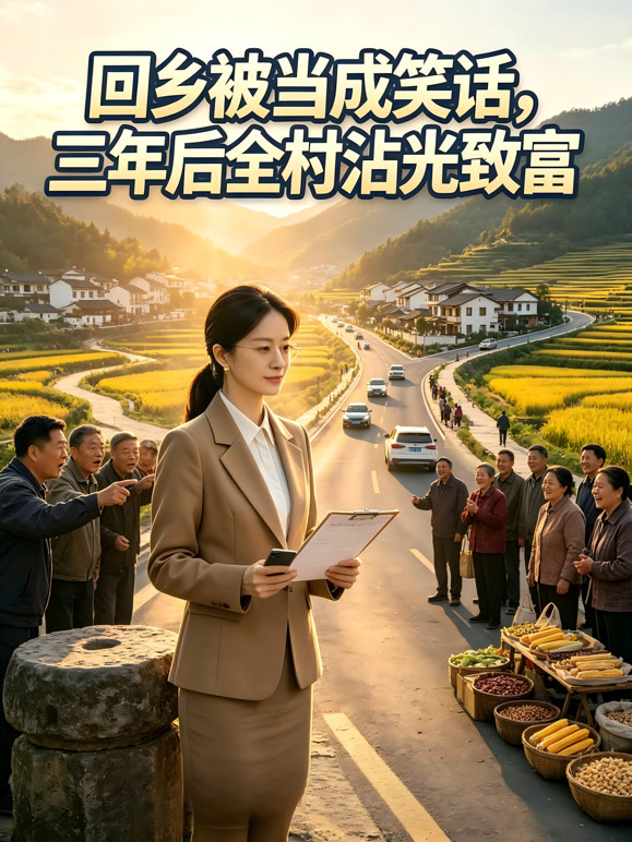 回乡被当成笑话，三年后全村沾光致富