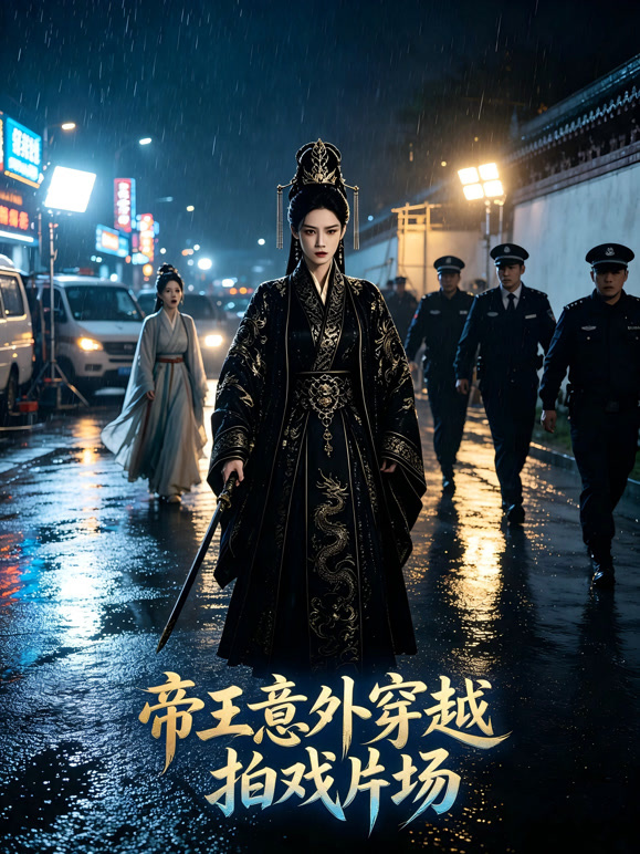 帝王意外穿越拍戏片场