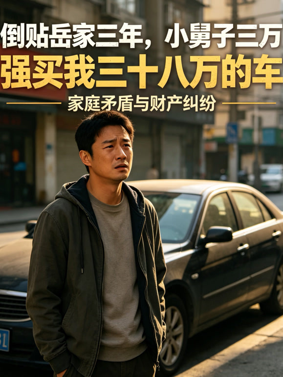 倒贴岳家三年，小舅子三万强买我三十八万的车