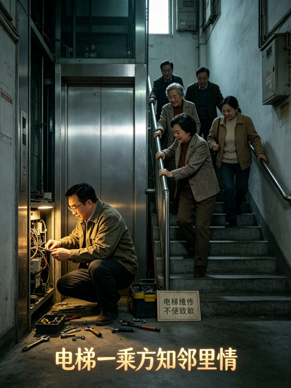 电梯一乘方知邻里情