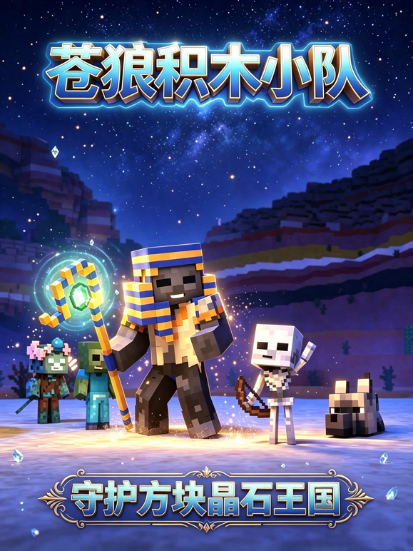 苍狼积木小队：守护方块晶石王国