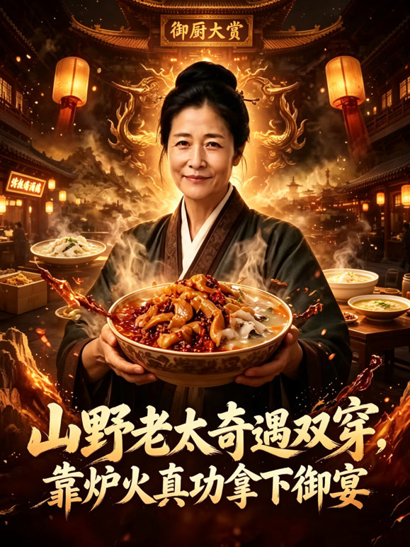 山野老太奇遇双穿，靠炉火真功拿下御宴