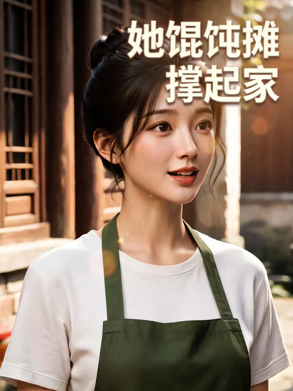 她馄饨摊撑起家