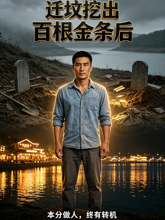迁坟挖出百根金条后