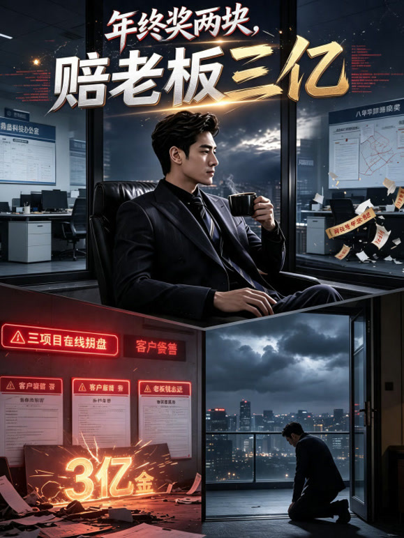 年终奖两块，赔老板三亿
