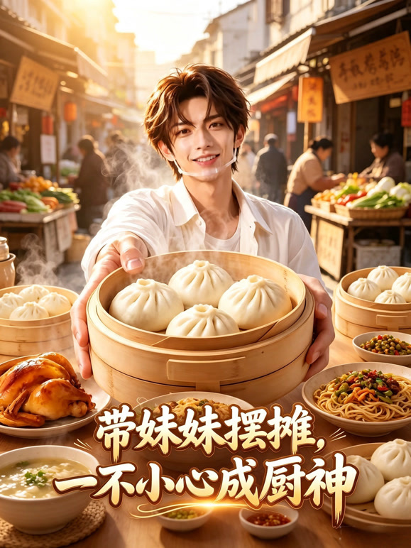 带妹妹摆摊，一不小心成厨神