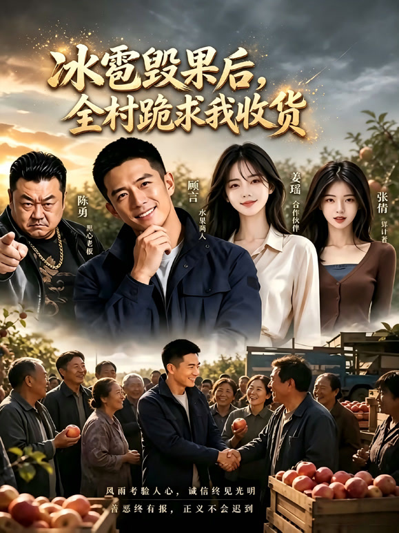 冰雹毁果后，全村跪求我收货