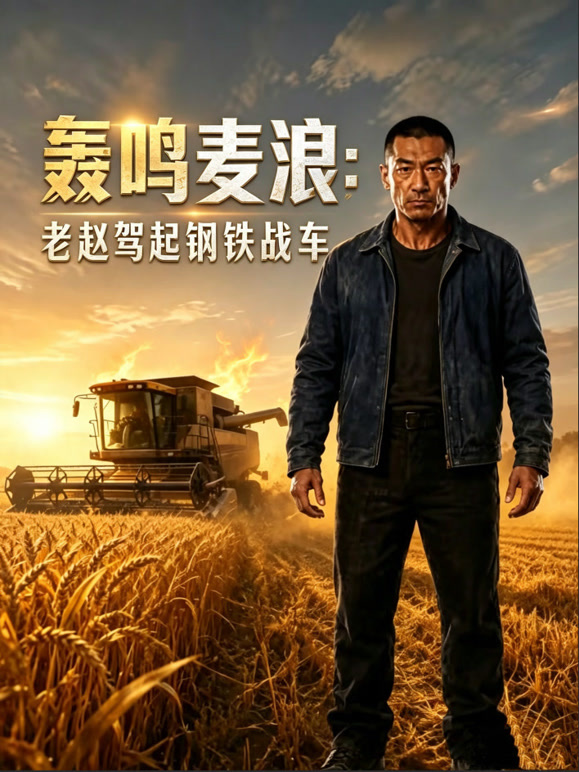 轰鸣麦浪，老赵驾起钢铁战车
