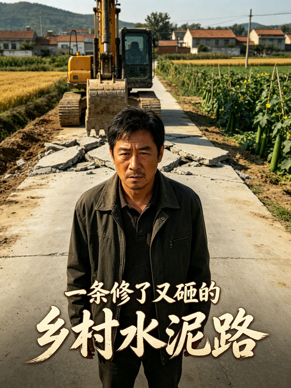 一条修了又砸的乡村水泥路
