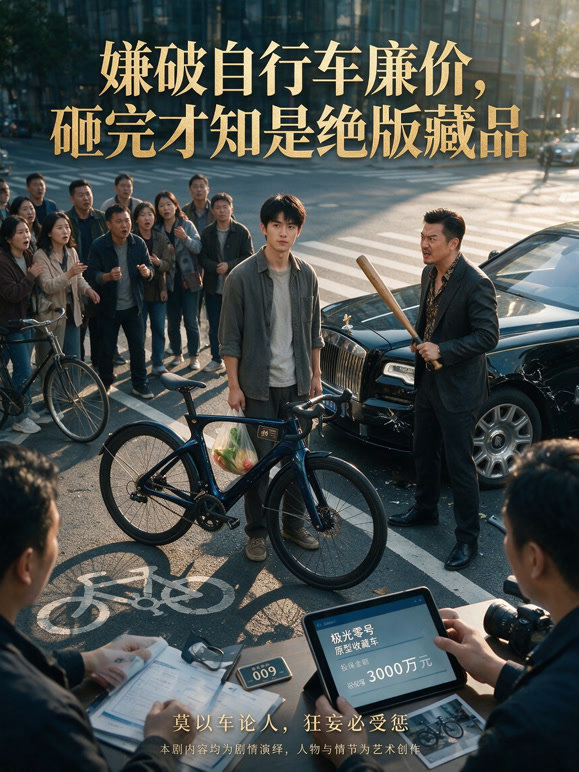 嫌破自行车廉价，砸完才知是绝版藏品