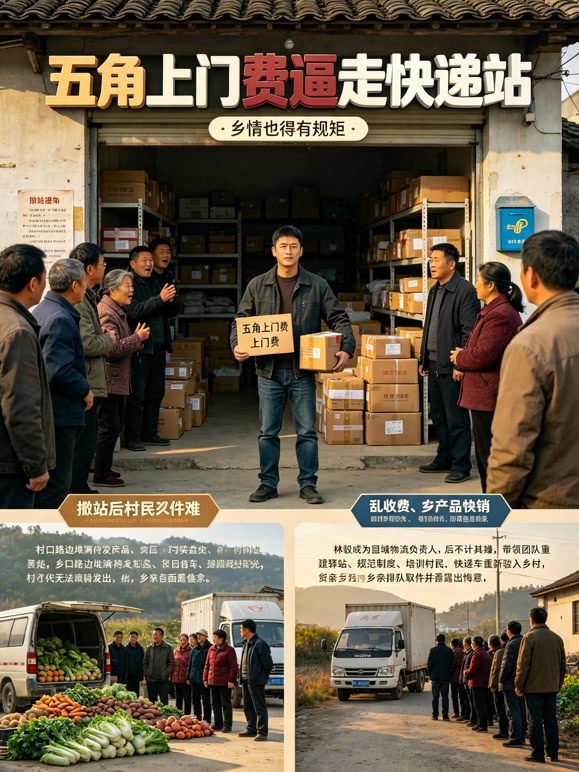 五角上门费逼走快递站