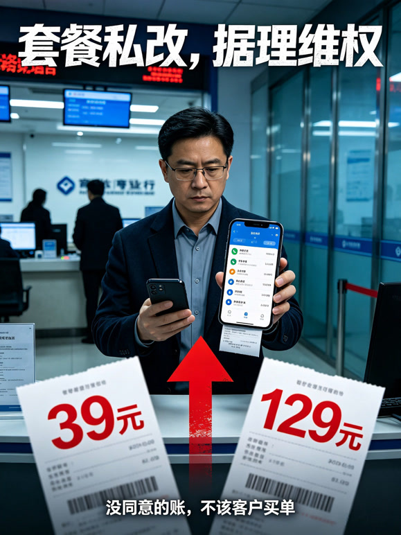 套餐私改，据理维权