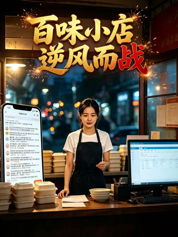 百味小店逆风而战