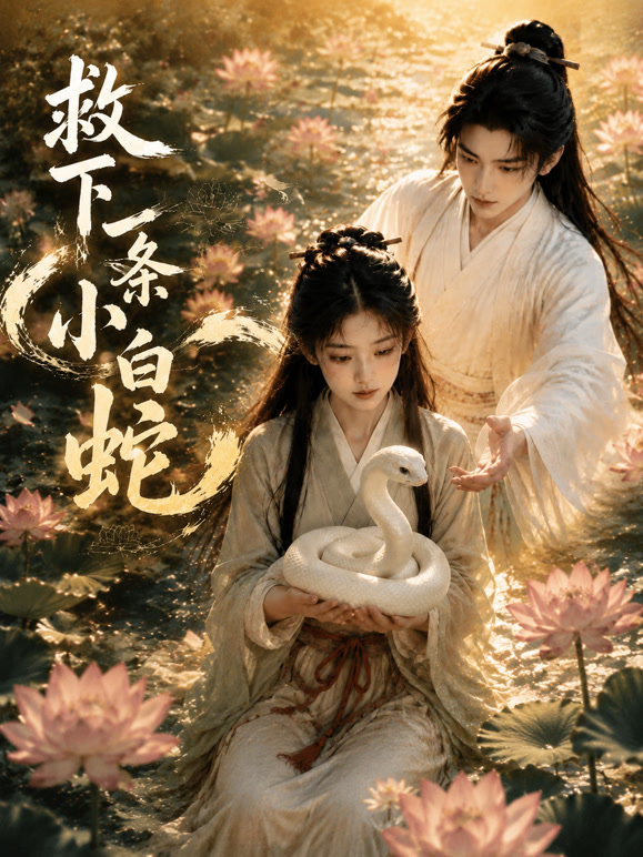 救下一条小白蛇