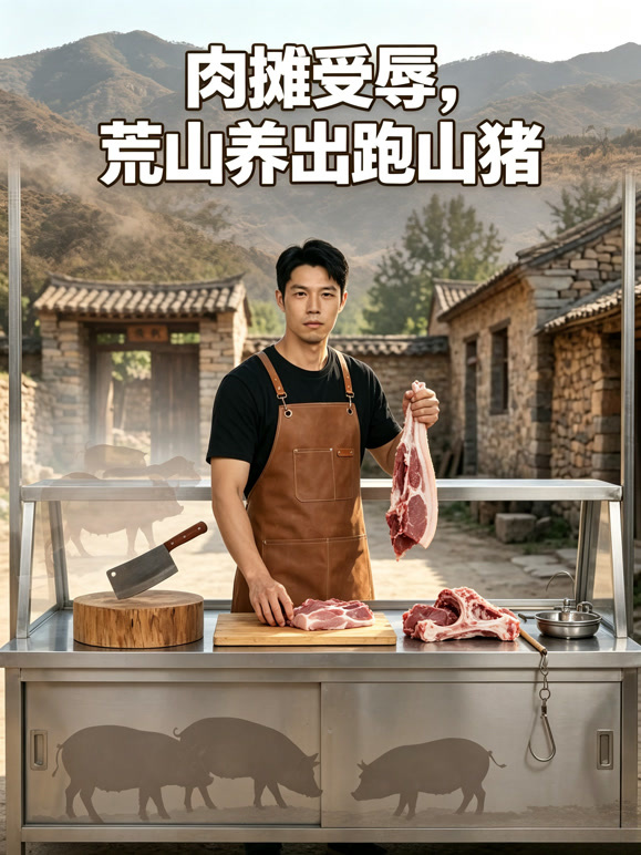 摊前受刁难，山坳闯出养猪路