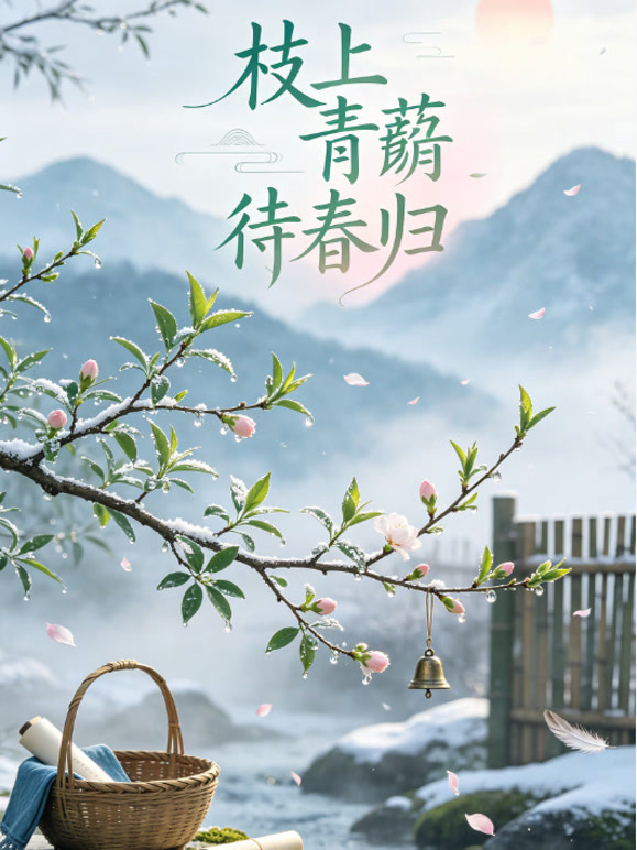 枝上青蘅待春归