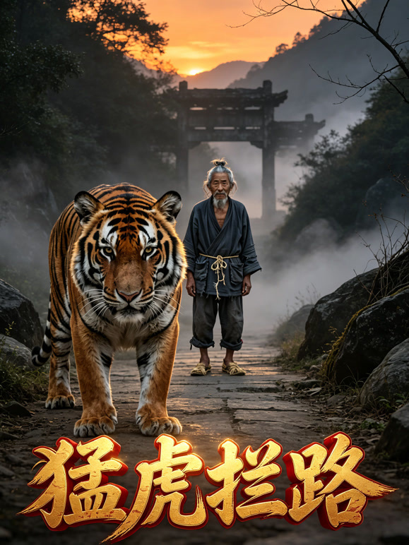 猛虎拦路