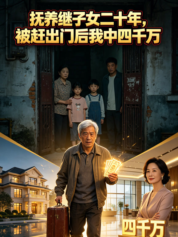 抚养继子女二十年，被赶出门后我中四千万