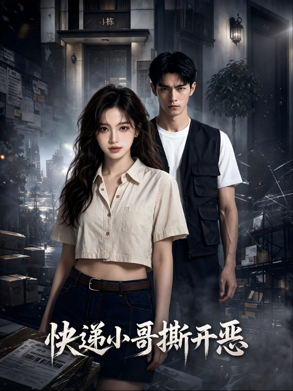 快递小哥撕开恶