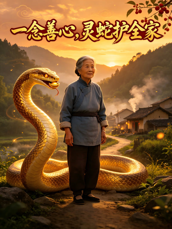 一念善心，灵蛇护全家