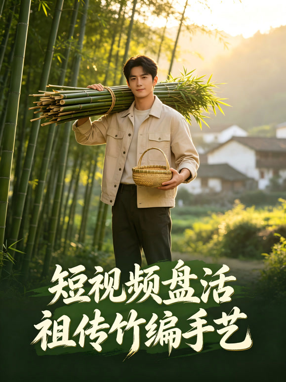 短视频盘活祖传竹编手艺