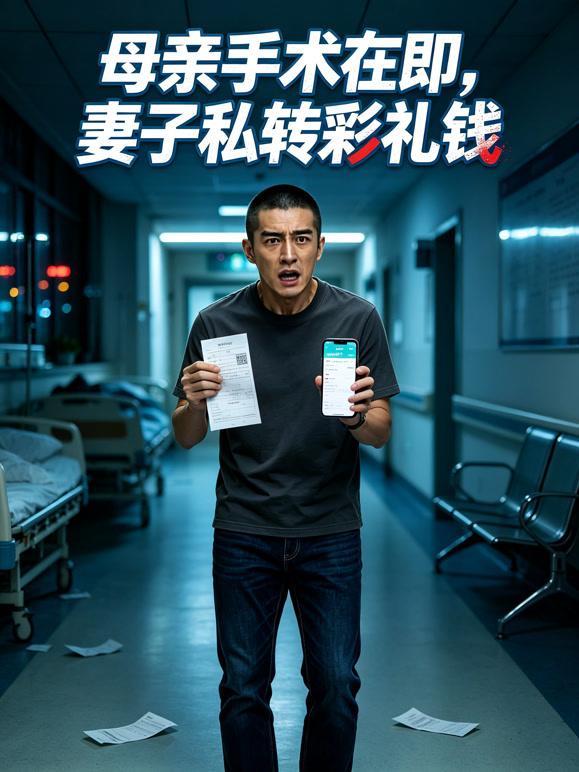 母亲手术在即，妻子私转彩礼钱