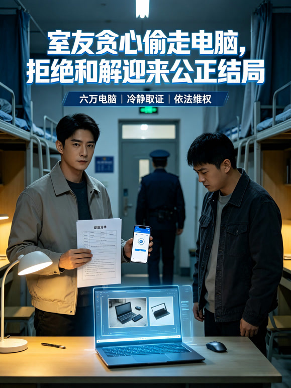 室友贪心偷走电脑，拒绝和解迎来公正结局