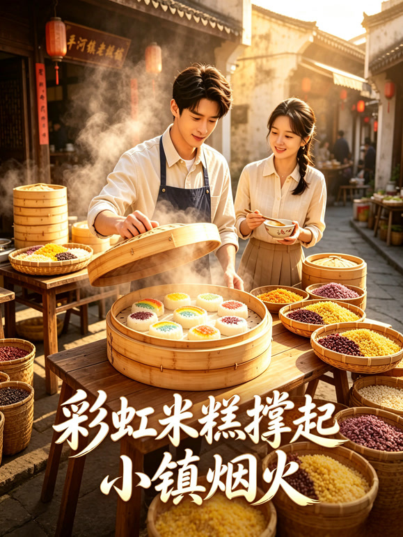 彩虹米糕撑起小镇烟火