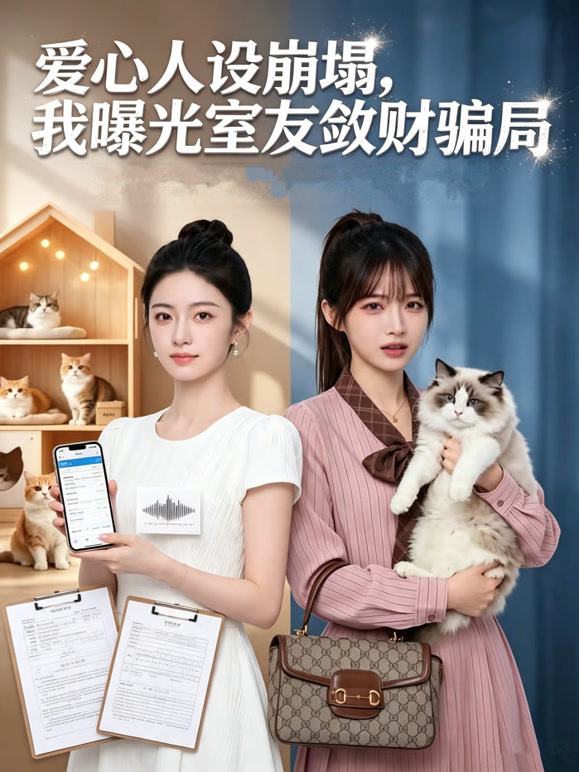 爱心人设崩塌，我曝光室友敛财骗局