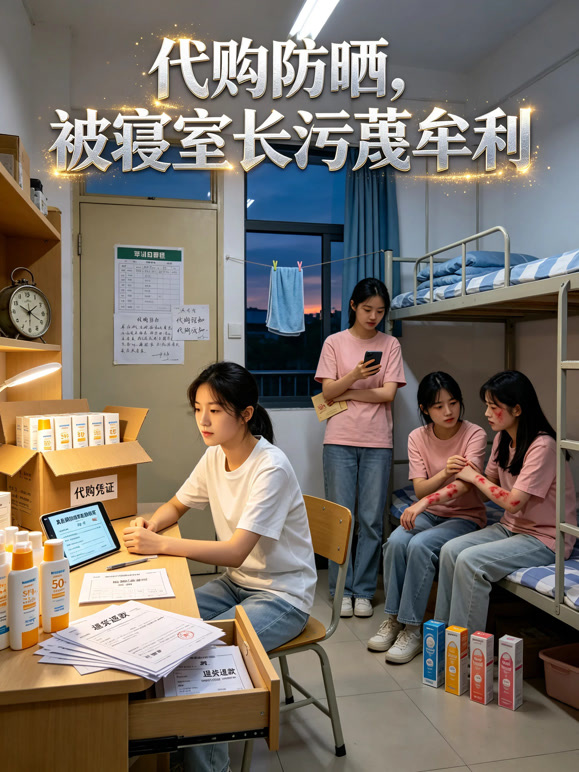 代购防晒，被寝室长污蔑牟利