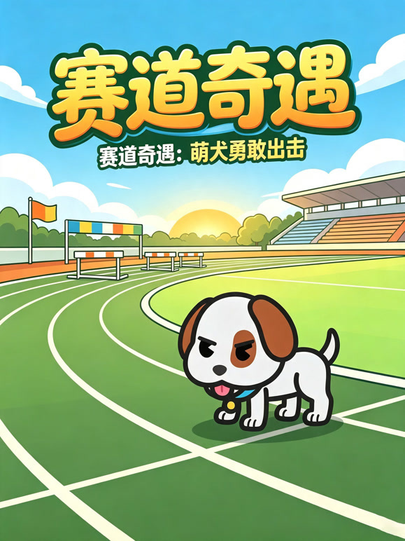 赛道奇遇：萌犬勇敢出击