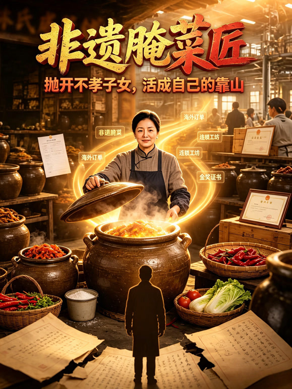 非遗腌菜匠：抛开不孝子女，活成自己的靠山