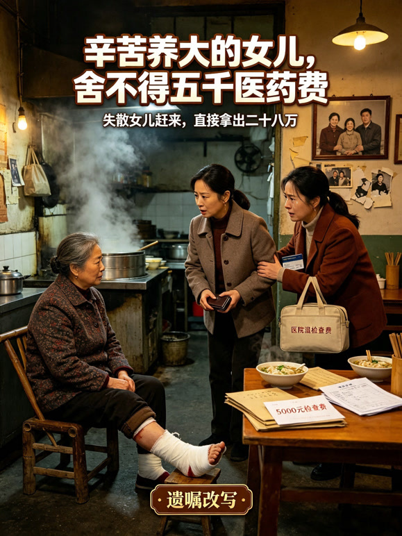 辛苦养大的女儿，舍不得五千医药费