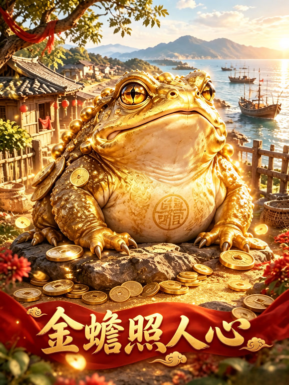 金蟾照人心