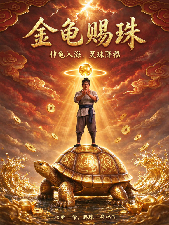 金龟赐珠