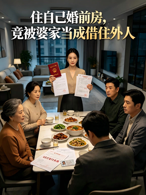 住自己婚前房，竟被婆家当成借住外人