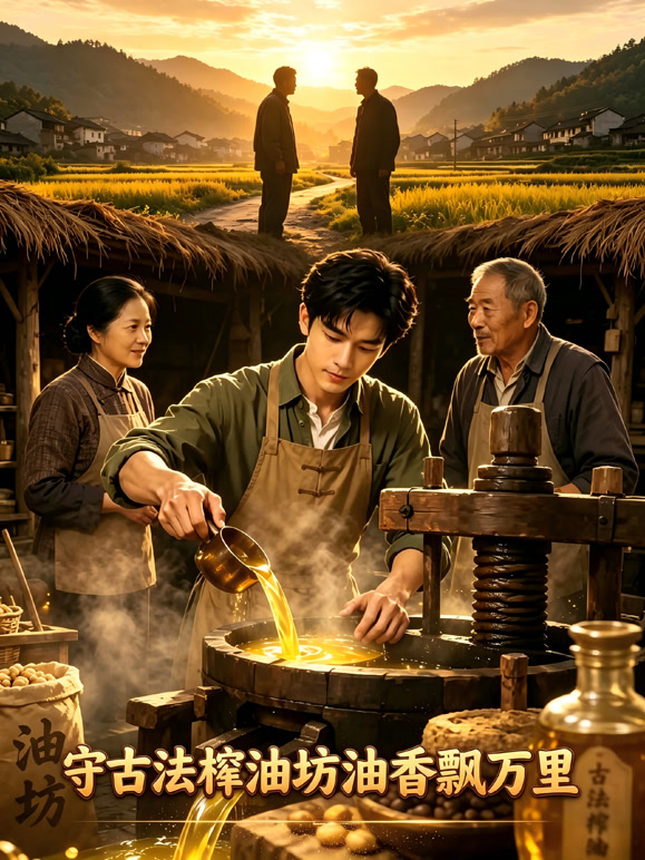 守古法榨油坊油香飘万里