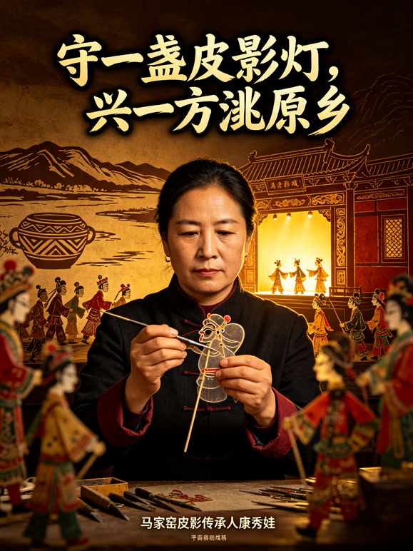 守一盏皮影灯，兴一方洮原乡