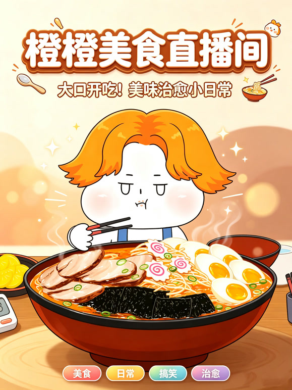 橙橙美味直播间