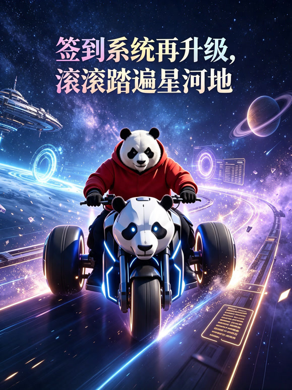 签到系统再升级，滚滚踏遍星河地