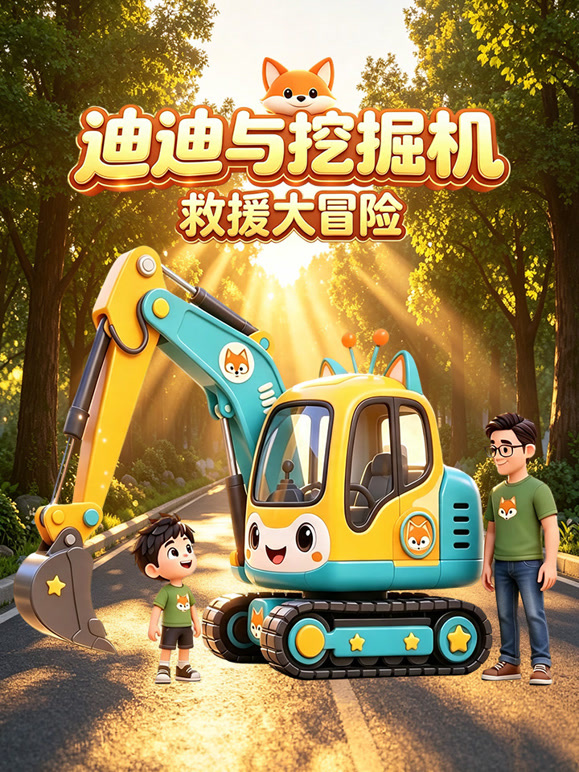 迪迪与挖掘机的救援大冒险