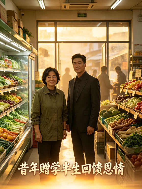 昔年赠学半生回馈恩情