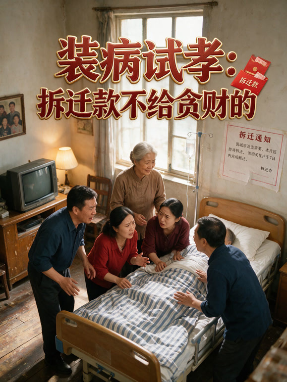 装病试孝：拆迁款不给贪财的