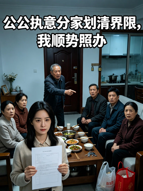公公执意分家划清界限，我顺势照办