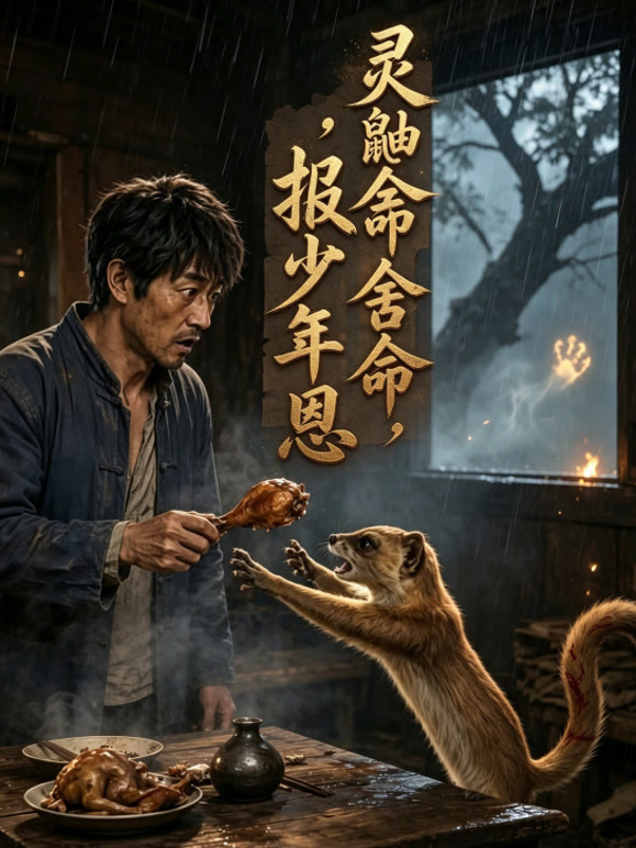 灵鼬舍命，报少年恩