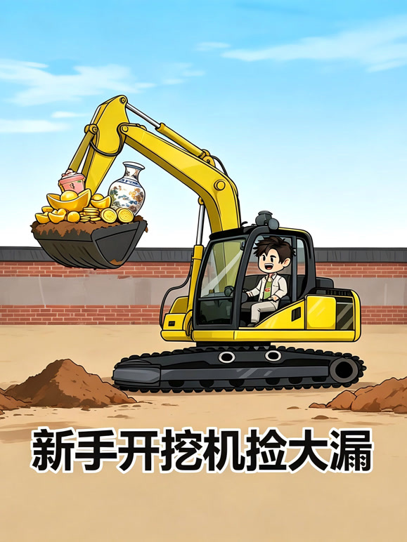 新手开挖机捡大漏