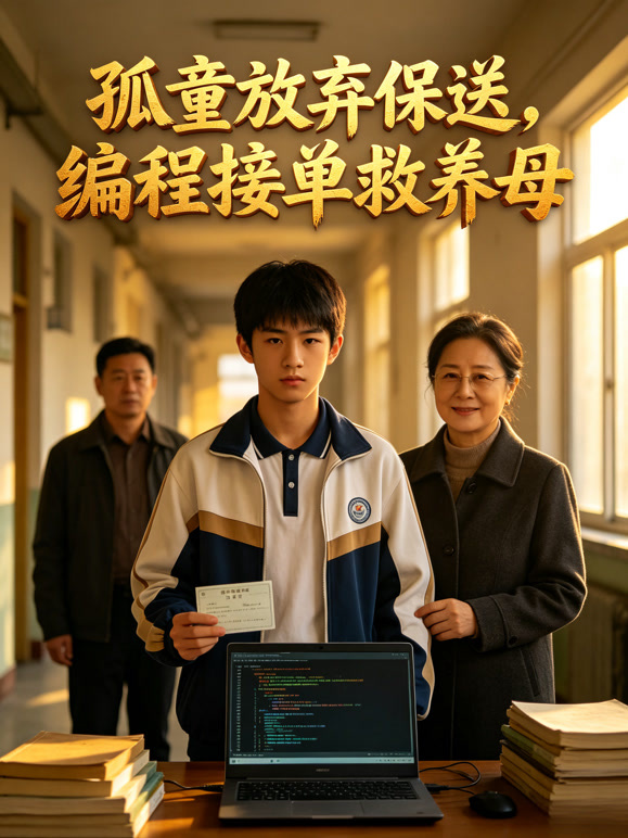 孤童放弃保送，编程接单救养母