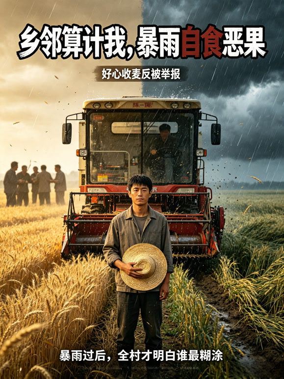 乡邻算计我，暴雨自食恶果