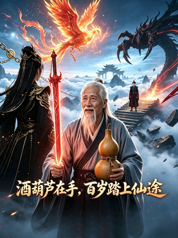 酒葫芦在手，百岁踏上仙途