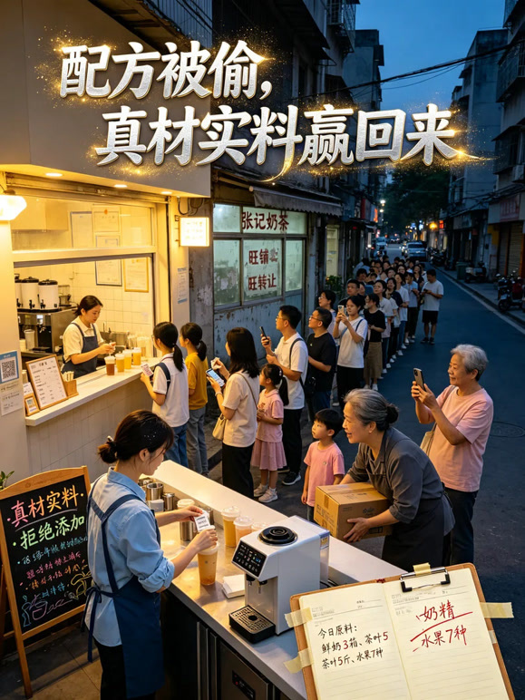 配方被偷，真材实料赢回来